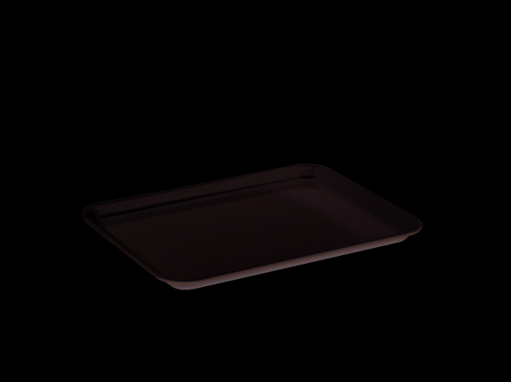 Melamin Auslageplatte 27x21cm wei&szlig;