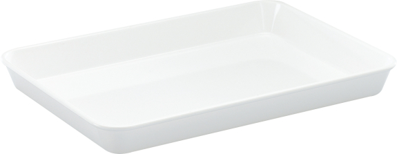Melamin Auslageschale 35x25x40mm wei&szlig;
