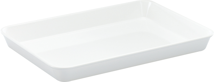 Melamin Auslageschale 35x25x40mm weiß