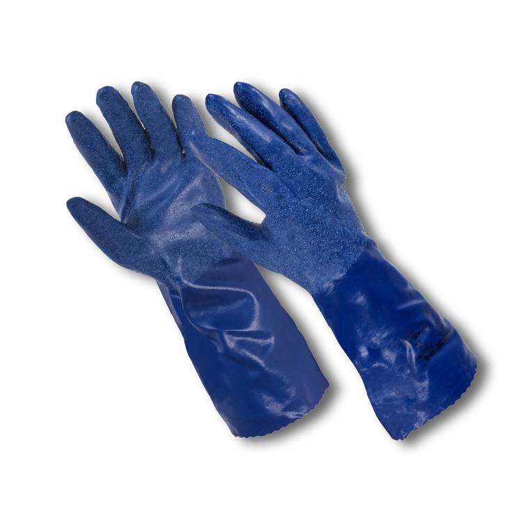 Handschuh PVC, XL - Säure und Ölbeständig -