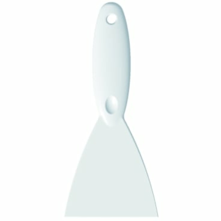 Spachtel breit PP weiß - 250 x 110 x 18 mm -