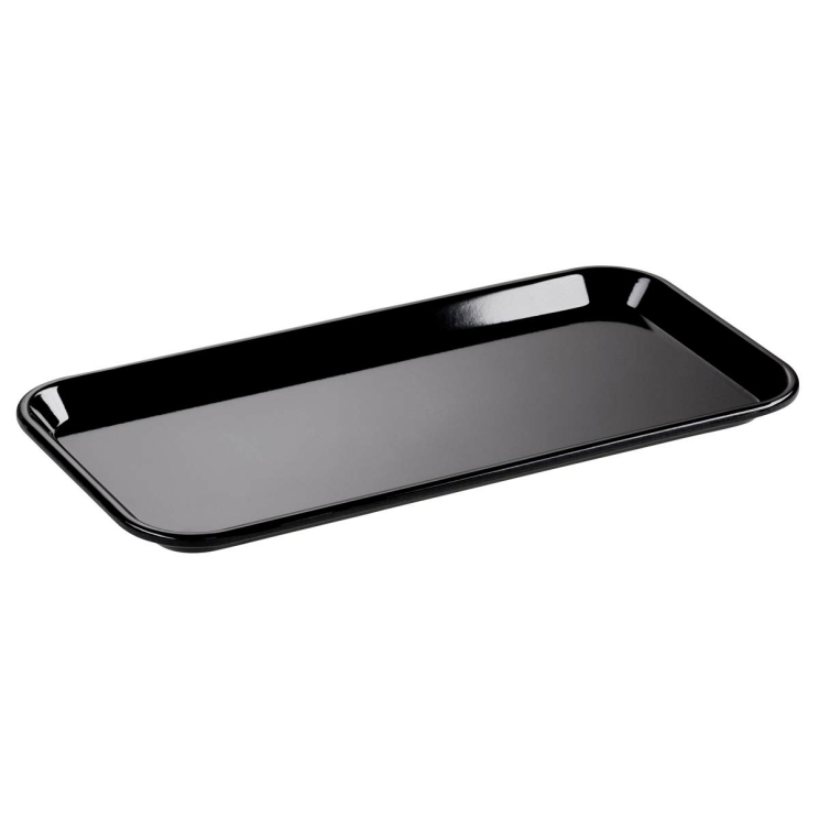Thekenplatte 28x14cm - schwarz -