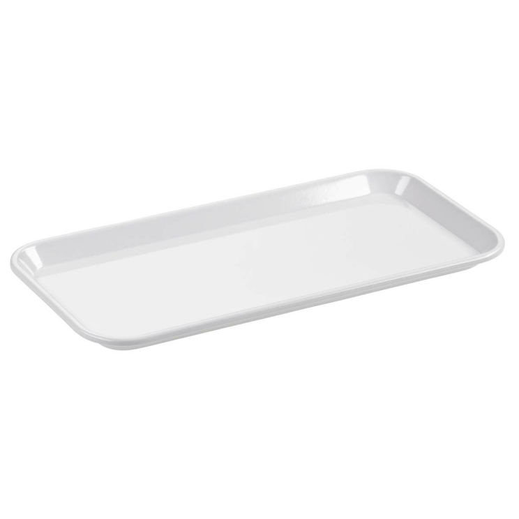 Thekenplatte 28x14cm - weiß -