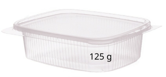 125 g Becher mit Deckel
					Karton/Inhalt 250 St&uuml;ck 
				