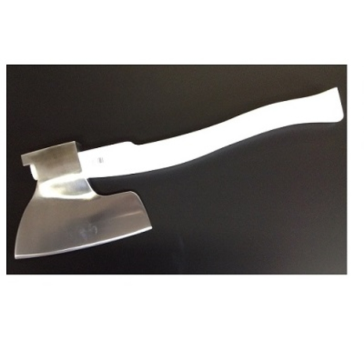 Fleischerbeil verchromt aus rostfreiem Edelstahl