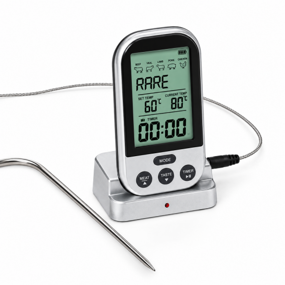 Funk-Bratenthermometer
					Tragbarer Empf&auml;nger
				
