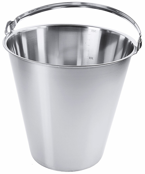 Eimer 15 Liter
					Material Edelstahl
				