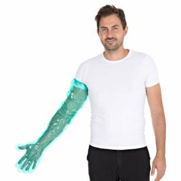 Veterenär Handschuhe grün - Softline Long Plus -