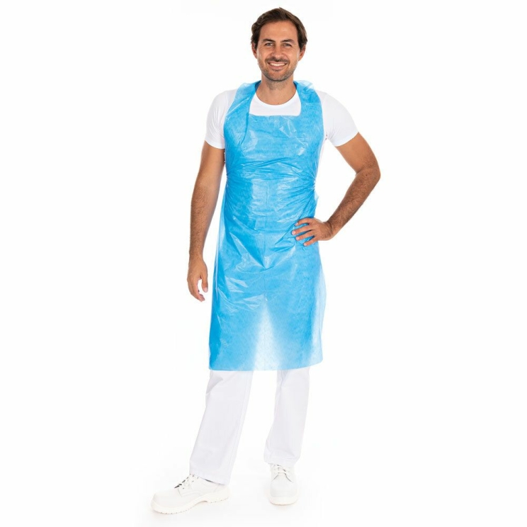 Einwegschürzen 20 my / LDPE / Blau