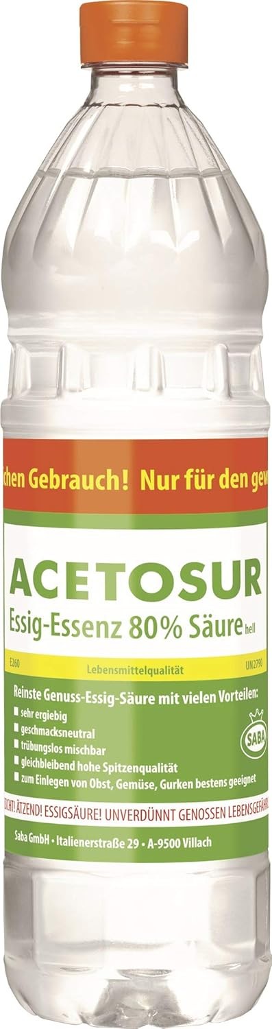 Essig Essenz 80 %
					- 1 Liter Flasche - 
				