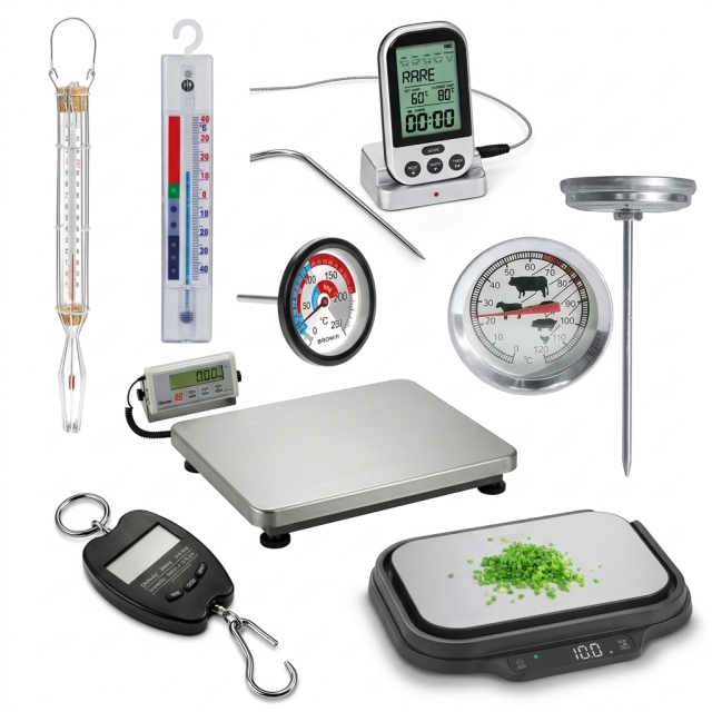 Thermometer/Waage/Messen