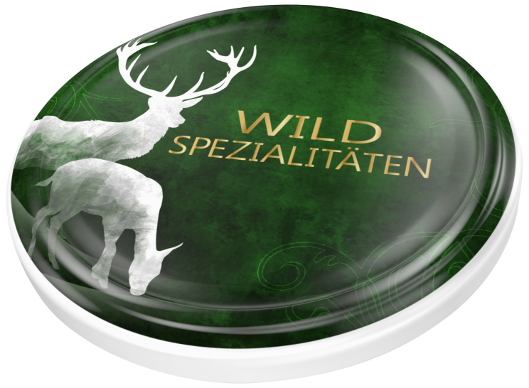 Gläserdeckel Ø82mm - Hirschmotiv -