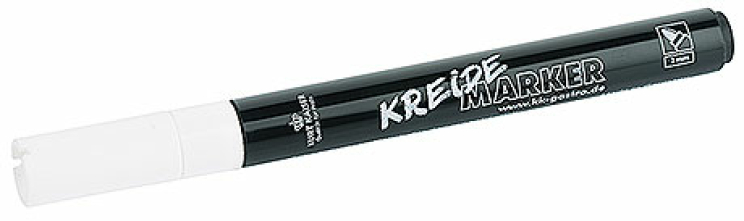 Kreidemarker 2 x 6 mm - WEIß -