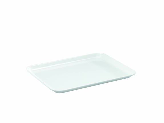 Melamin Auslageplatte 27x21cm wei&szlig;