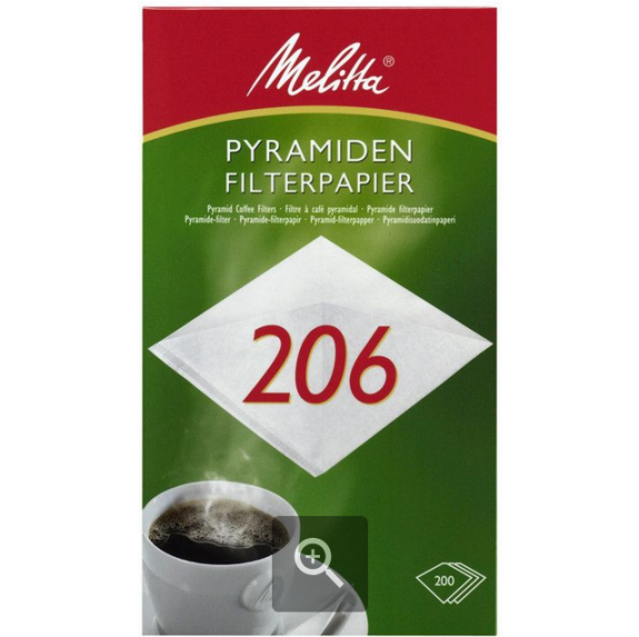 Melitta Filtert&uuml;ten 206
					- 200 St&uuml;ck -
				