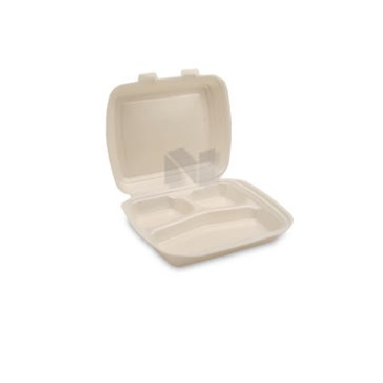 Menübox 3-geteilt - 100 Stück -