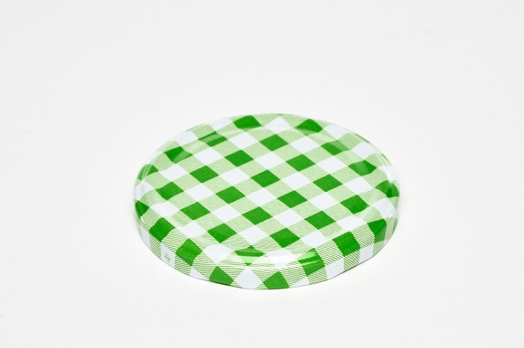 Gläserdeckel Ø82mm - grün/weiß -