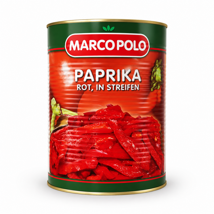 Paprikastreifen rot - 4,6 kg Dose -