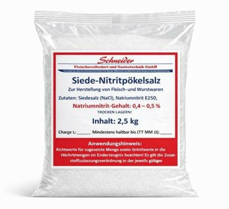 Pökelsalz 2,5 kg  Nitritpökelsalz 0,4-0,5 %