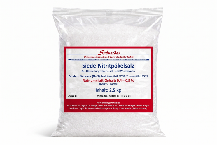 Pökelsalz 2,5 kg  Nitritpökelsalz 0,4-0,5 %