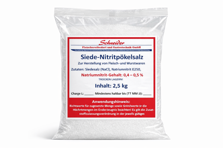 Pökelsalz 2,5 kg  Nitritpökelsalz 0,4-0,5 %