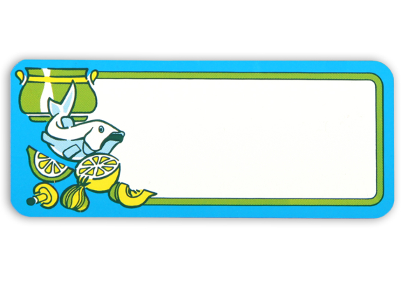 Preisschild "Fisch"
					- 5 x 12 cm -
				