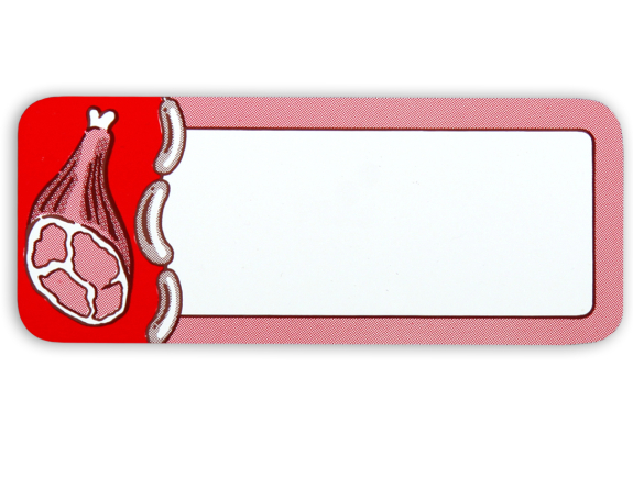 Preisschild "Fleisch"
					- 5 x 12 cm -
				