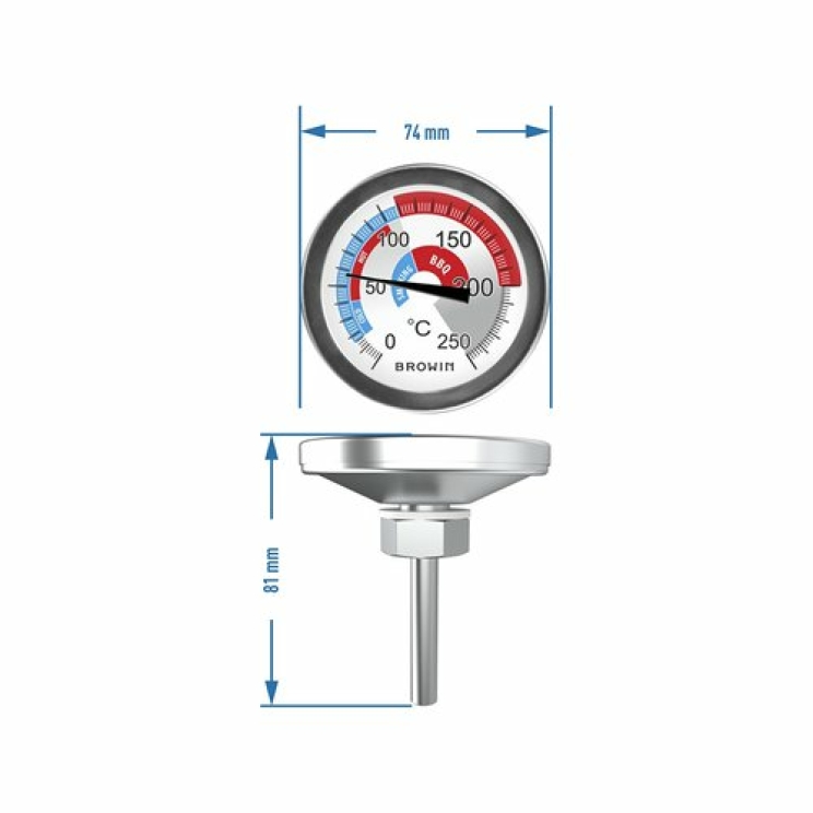 Räucherofenthermometer 0-250°