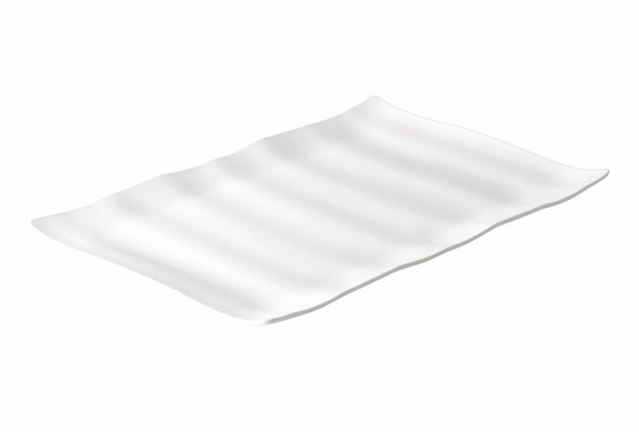 Auslageplatte gewellt ABS 420x280mm wei&szlig;
					- Rigaflex / Bruchsicher -
				