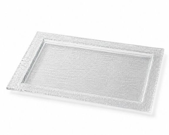 Servierplatte Glasoptik ABS Kunststoff
					- 30 x 40cm -
				