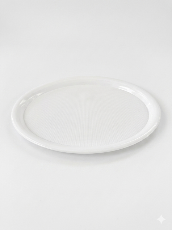 Kaffeetablett weiß - 21,5 x 28 cm -