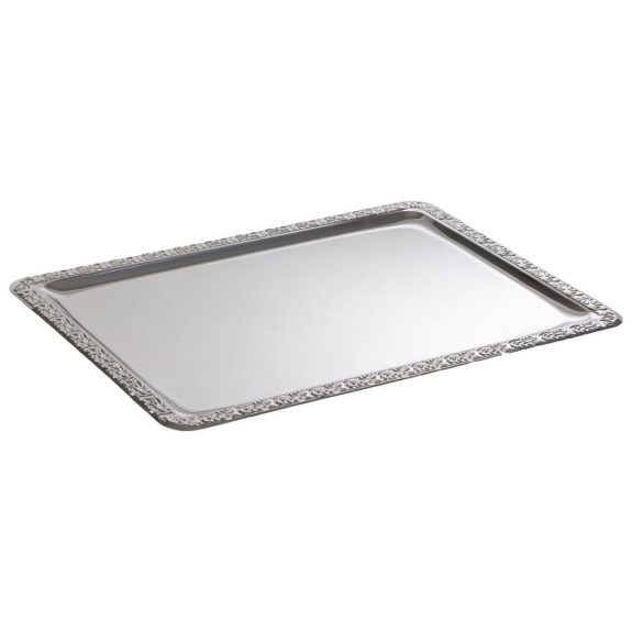 Tablett Edelstahl "Sch&ouml;ner Essen"
					- 50 x 36cm -
				