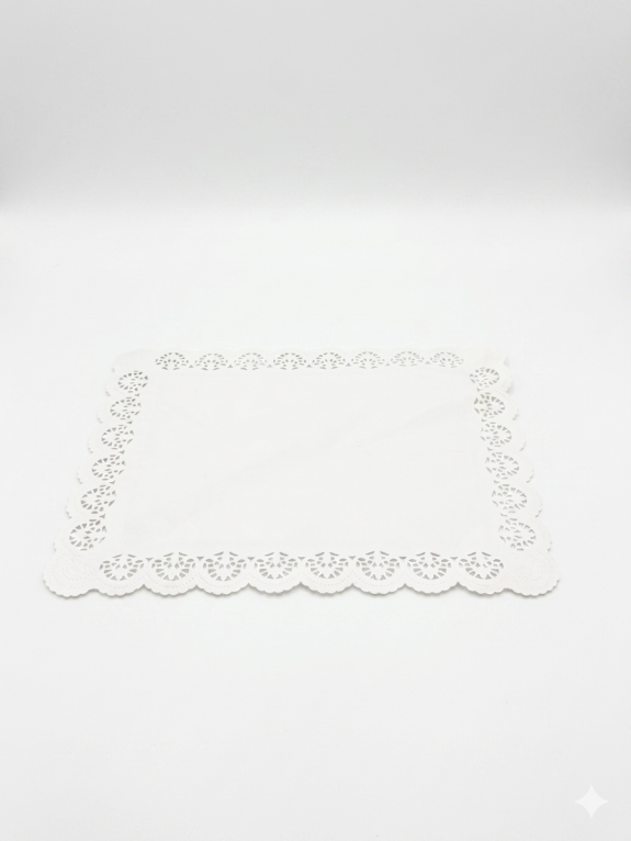 Spitzenpapier / Tortenspitzen eckig
					- 36 x 46cm -
				