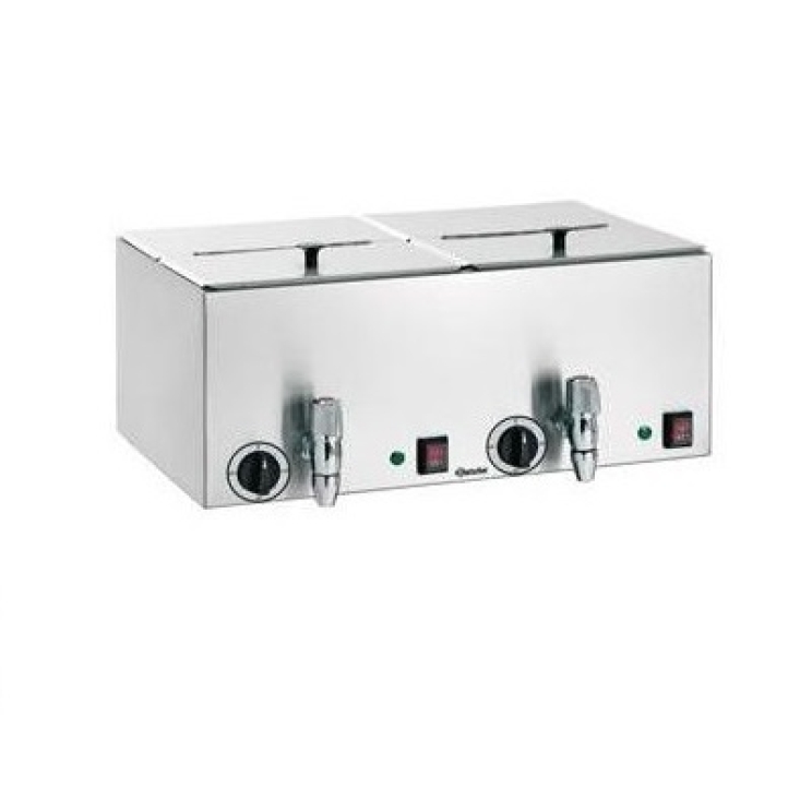 Würstchenwärmer 2 Kammern Bartscher / Material Edelstahl